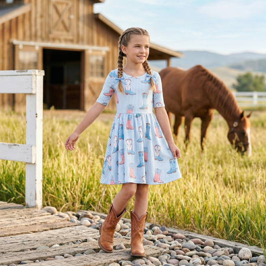 Rodeo Darling All-Day Twirl Dress by Landrie Lou
