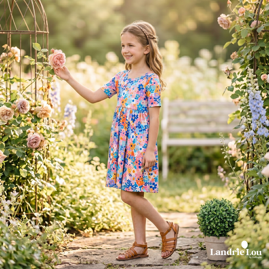Confetti Floral All-Day Twirl Dress by Landrie Lou