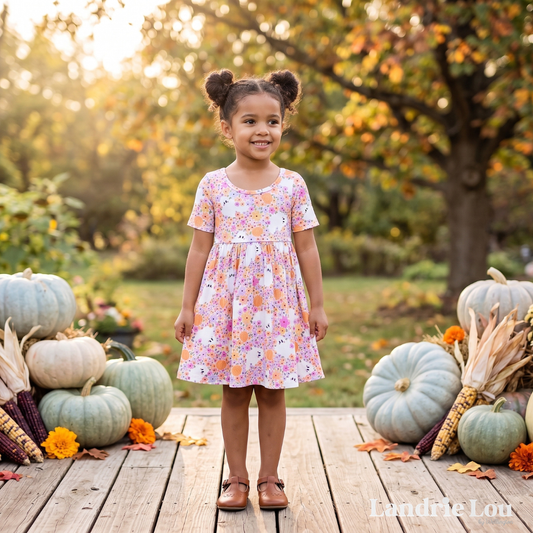 Ghost Garden All-Day Twirl Dress by Landrie Lou