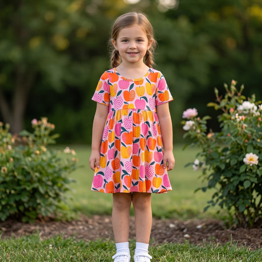 Apple of My Eye All-Day Twirl Dress by Landrie Lou