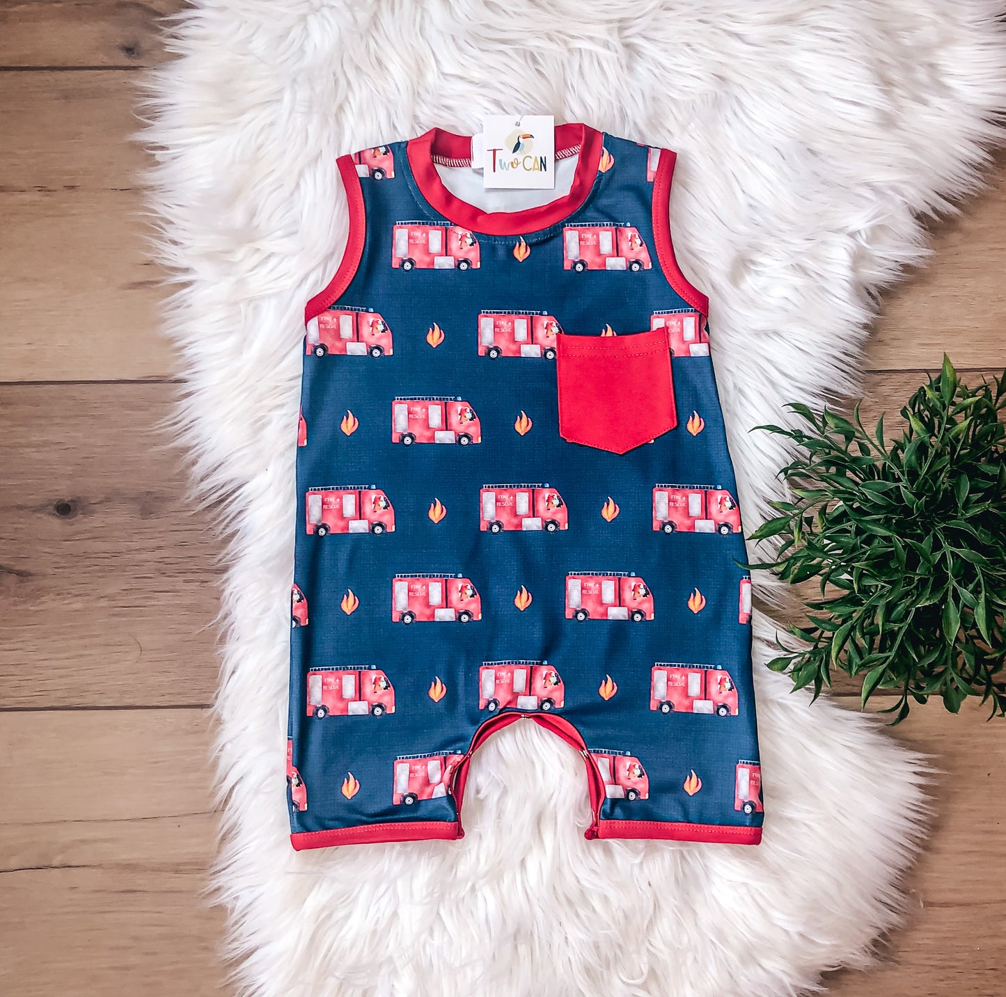 Sound the Alarm Boys Infant Romper by TwoCan